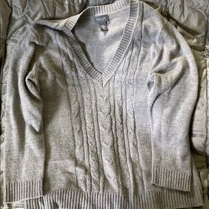 Gray Knitted sweater